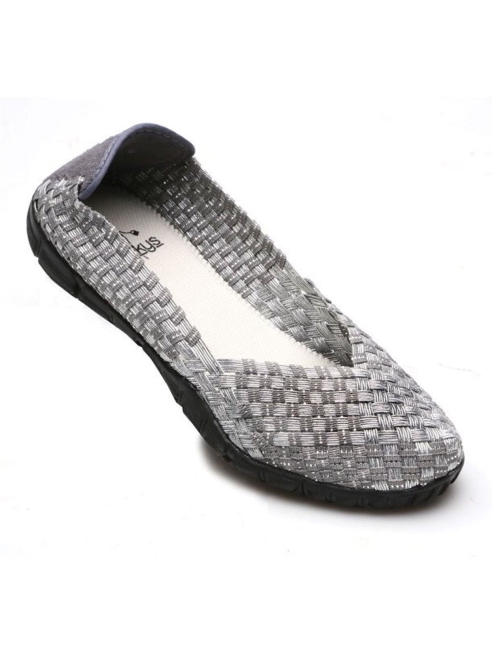 Corkys Women’s Grey Woven Ballet Flat Slip-On 9